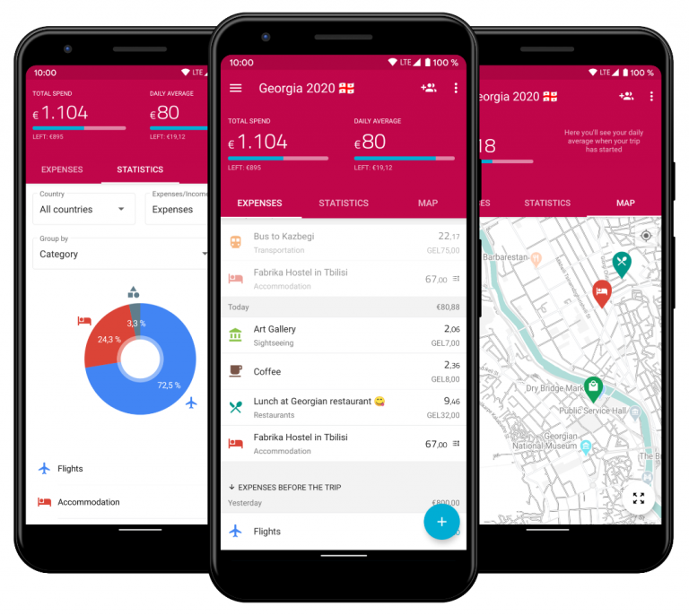TravelSpend application is free