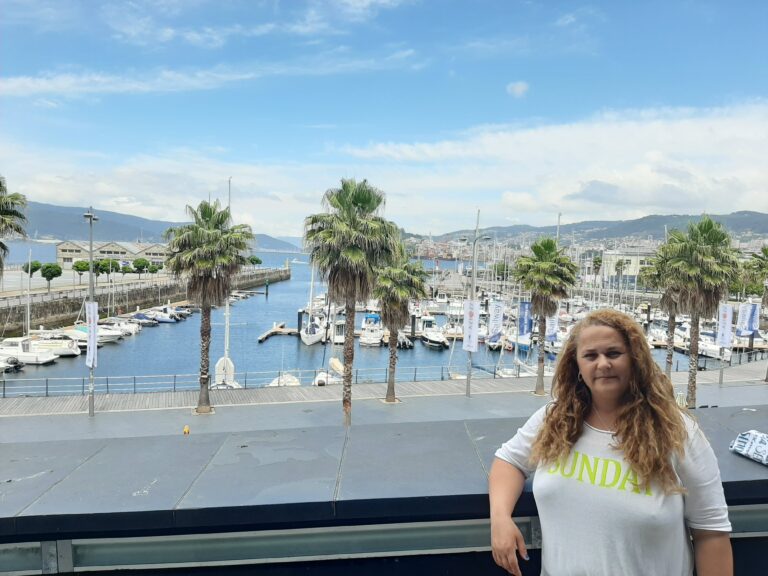 Vigo city  from north Spain